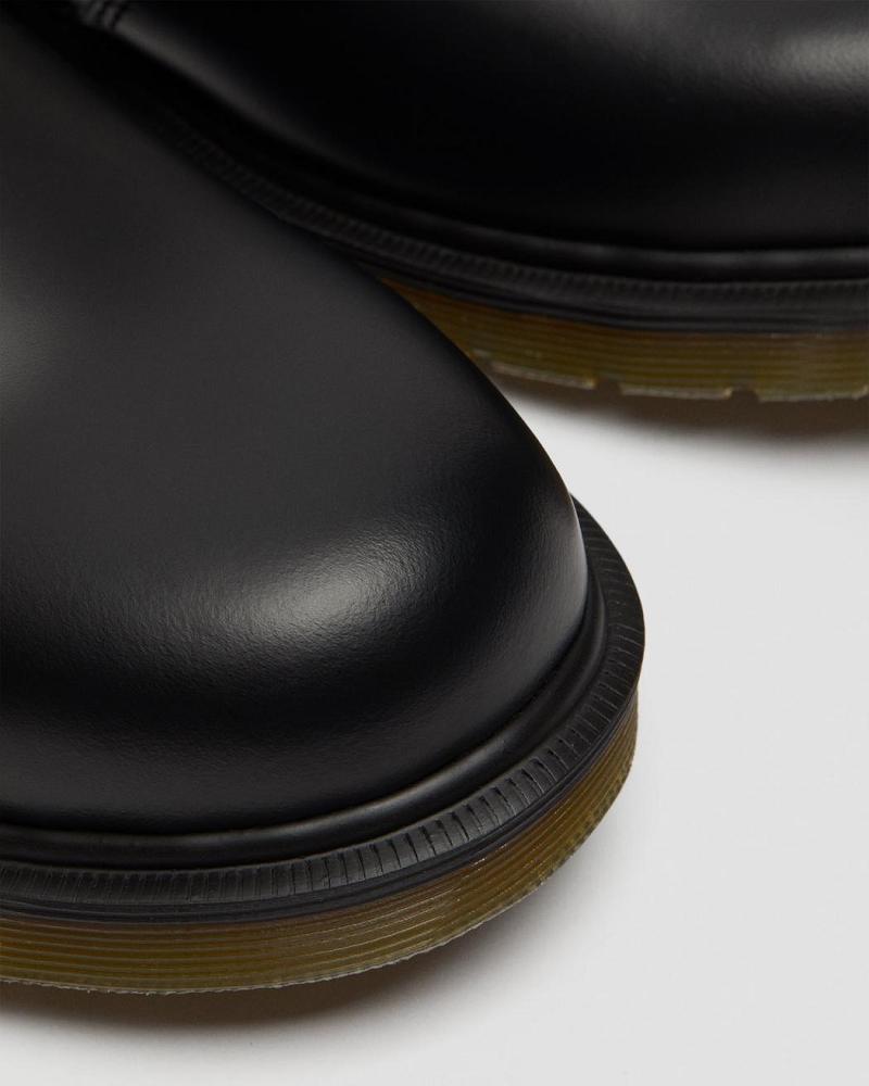 Dr Martens 2976 Smooth Leren Enkellaars Heren Zwart | NL 374EBC